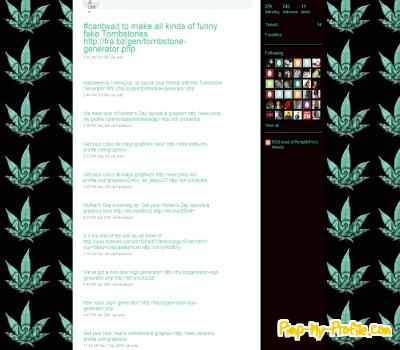 Twitter Background Maker on 420 Weed Twitter Backgrounds   Pimp My Profile Com