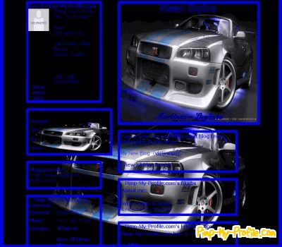 Nissan skyline Myspace Layouts PimpMyProfilecom