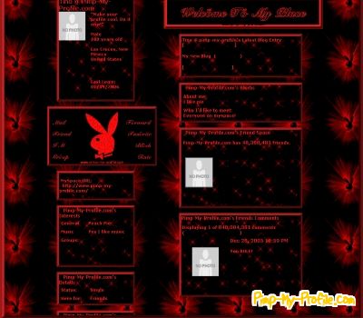 Playboy Bunnie on Red Playboy Bunny Sparkles Myspace Layouts   Pimp My Profile Com