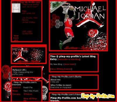 michael jordan myspace layouts