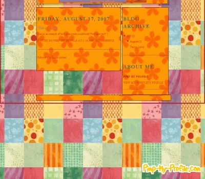 Colorful background with orange flowers
